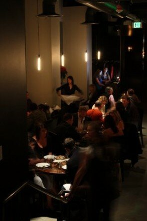 Busy dinner hour Busy dinner hour